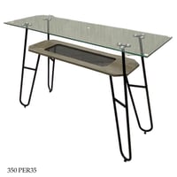 مدخل زجاج وراتان عدة ألوان