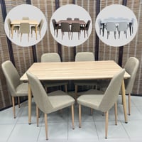 طقم طاولات طعام 6و4 كراسي عدة الوان
