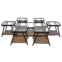 طقم طاولات زجاج