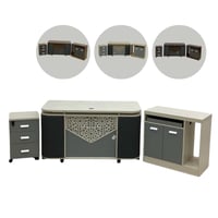 طقم مكتب وسكرتارية 140 سم عدة ألوان