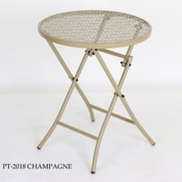 طاولة معدن داخلي وخارجي عدة ألوان