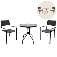 طقم طاولة مع كرسيين عدة ألوان