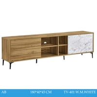 طاولة تلفزيون خشبي مقاس 140و160و180و200 سم