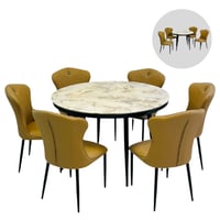 طقم طاوله طعام رخام 6و4كراسي