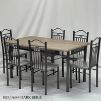 طقم طاولة طعام 6 كراسي عدة الوان