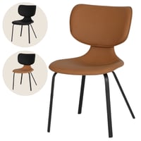 طقم 2 كرسي جلد عدة ألوان