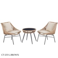 طقم طاولة وكرسيين خارجي عدة ألوان