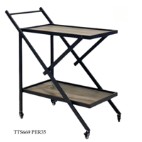 عربية تقديم حديد وخشب