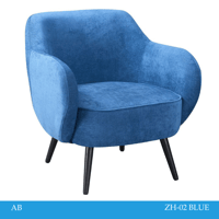 كرسي قماش أزرق