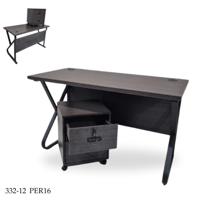 مكتب مع ادراج 120سم عدة الوان