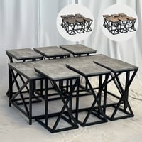 طقم طاولات خدمة عدة ألوان