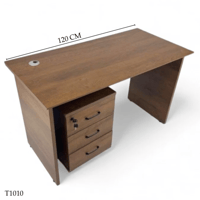 مكتب مع ادراج 120سم عدة الوان