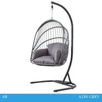 مرجيحة قابلة للطي رمادي