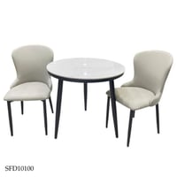 طقم طاولة وكرسيين رخام عدة ألوان