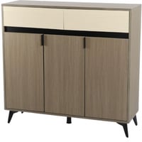 دولاب مدخل 3 أبواب لون رمادي مقاس 100 سم