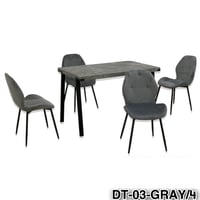 طقم طاولة طعام 4و6و8 كراسي رمادي
