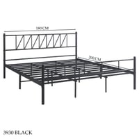 سرير أسود عدة مقاسات