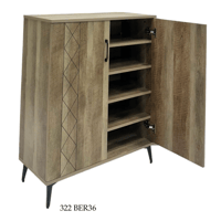 دولاب أحذية بابين وثلاث أبواب عدة ألوان