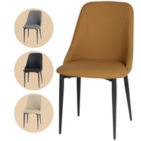 طقم 2 كراسي جلد فخم عدة ألوان