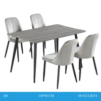 طقم طاولة طعام رمادي 6و4 كراسي