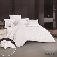 طقم مفرش نفر ونص ونفرين مخمل عدة الوان