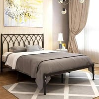 سرير أسود 120*190 سم