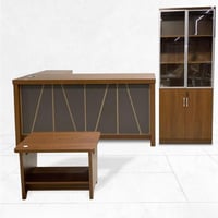 طقم مكتب مع سكرتاريه جوده ممتازه عدة مقاسات