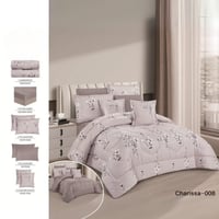 طقم مفرش نفرين 8قطع عدة الوان