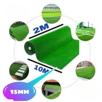 عشب صناعي أخضر الثخانة 15مم عدة مقاسات