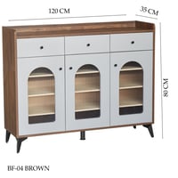 دولاب مودرن لون بني عدة مقاسات