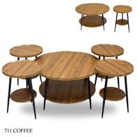 طقم طاولات خدمة 4و6 قطع عدة ألوان