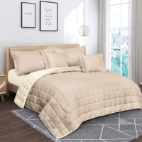 طقم مفارش مضغوط 6 قطعه عدة ألوان