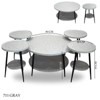 طقم طاولات خدمة 4و6 قطع عدة ألوان