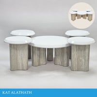 طقم طاولات عدة الوان