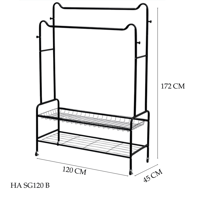 علاقة ملابس رفين عدة موديلات