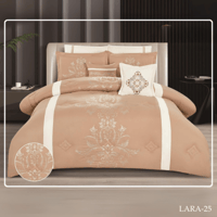 طقم مفرش نفرين 8قطع عدة الوان