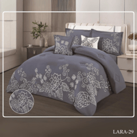 طقم مفرش نفرين 8قطع عدة الوان