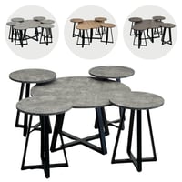 طقم طاولات وسط 6و4 عدة الوان