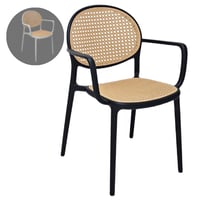 كرسي كافيهات ومطاعم بذراعين عدة الوان