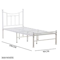 سرير ابيض مودرن عدة مقاسات