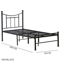 سرير اسود مودرن عدة مقاسات