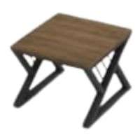 طاولة شاي مكتبيه لون خشبي