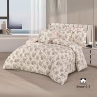 طقم مفرش نفرين قطن عدة الوان