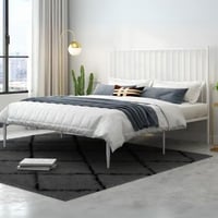 سرير أبيض فخم مقاس 120*190 سم