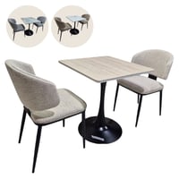 طقم طاولة وكرسي بورسلان عدة ألوان