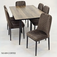 طقم طاولات طعام 4و6 كراسي عدة ألوان