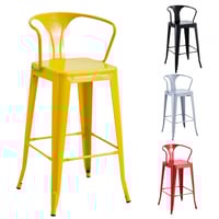 كرسي بار معدن متعدد الألوان
