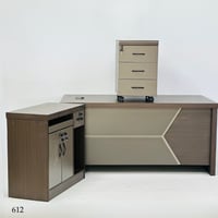 طقم مكاتب مع سكرتارية 160 سم عدة ألوان