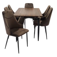 طاوله طعام 6كراسي بني