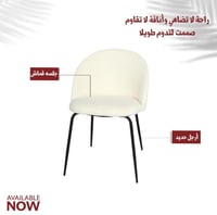 كرسي فرو لون أبيض